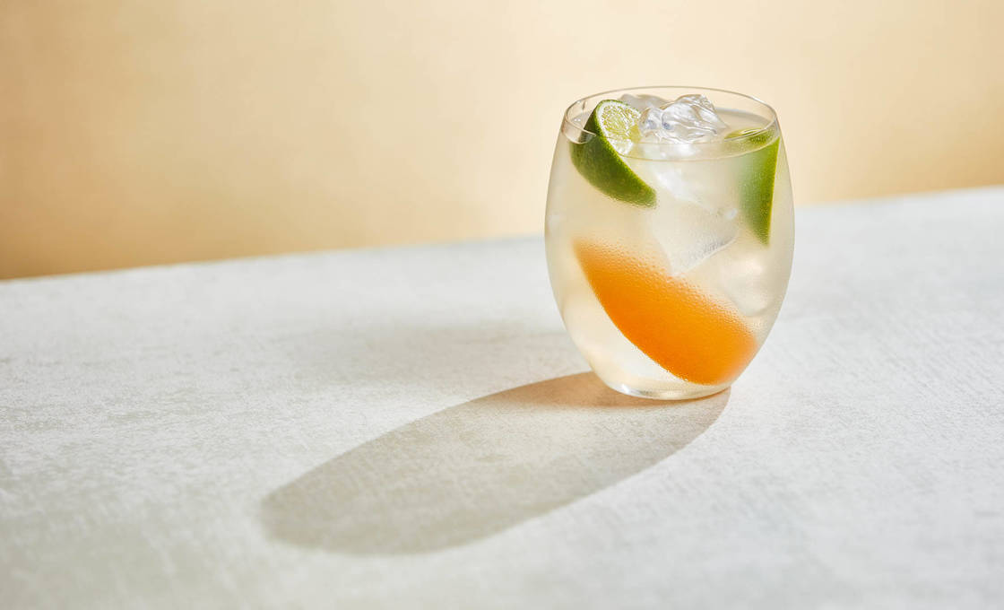 Glass of Sweet Seduction on a stone surface