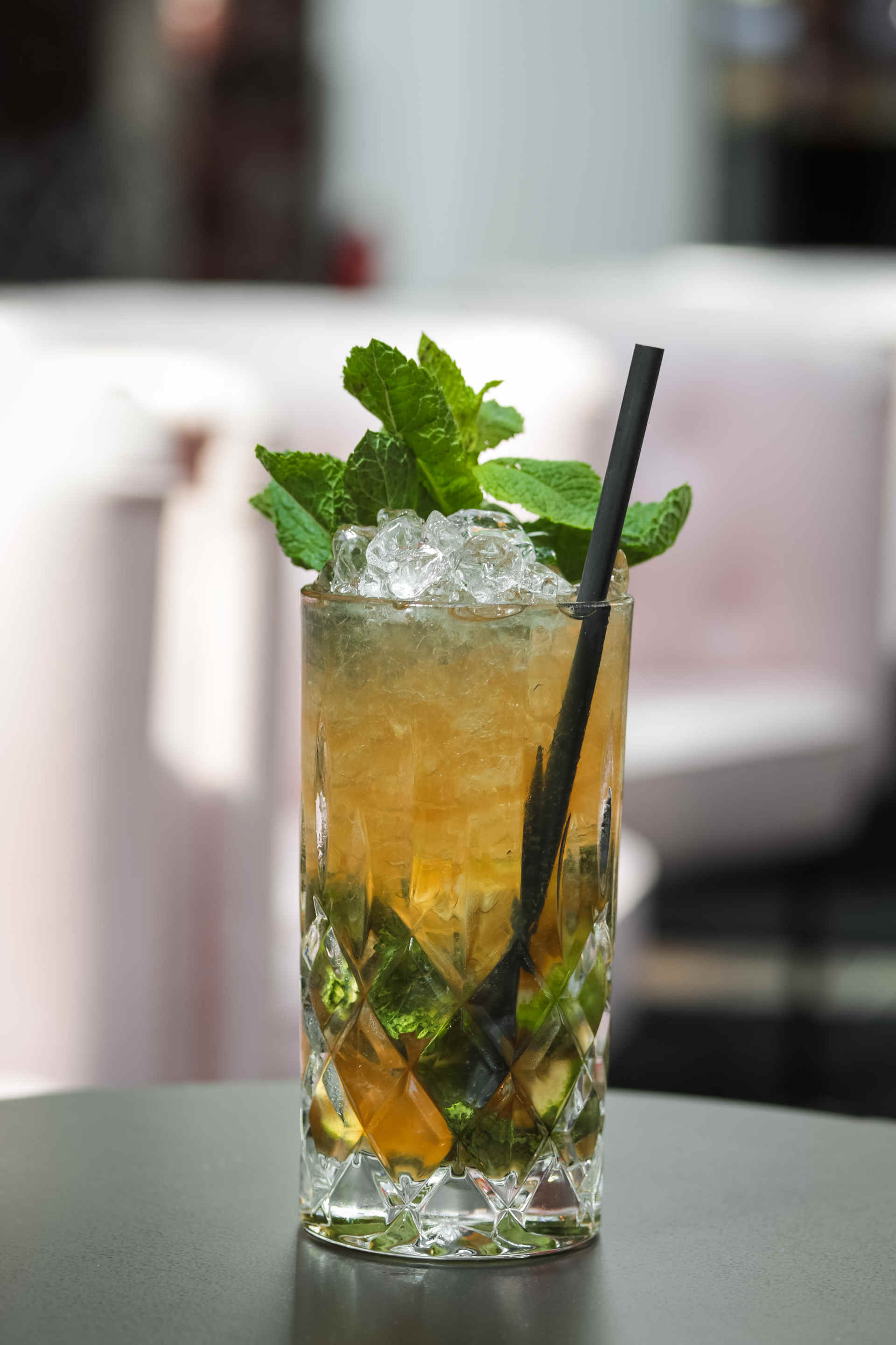 Glass of Virginto on a table