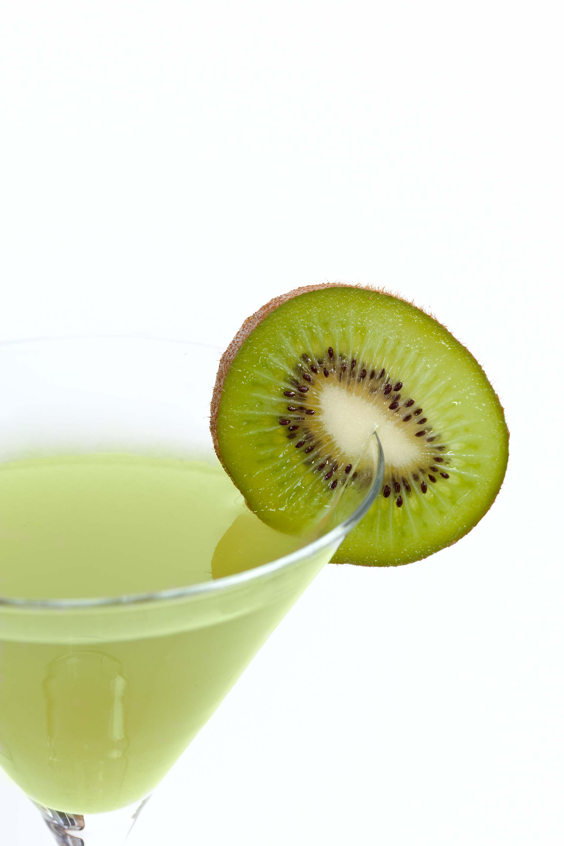 A close up of a Kiwi Martini